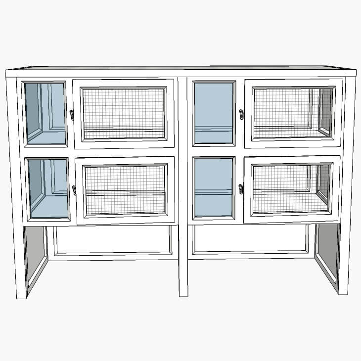 Cat Holding Pens for Catteries Holding Cat Pen uPVC Pen