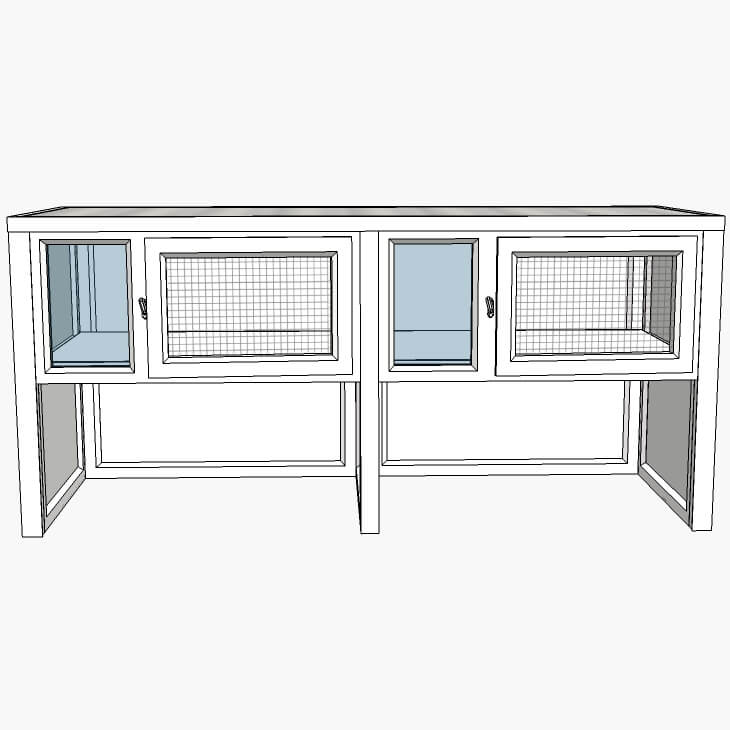 Cat Holding Pens for Catteries Holding Cat Pen uPVC Pen